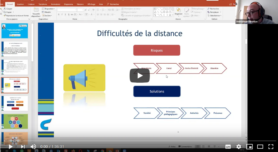 webinaire séquences pédagogiques à distance