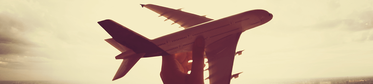 image d'une main tenant un avion pour symboliser le voyage dans le thème bien s'orienter en Europe, infos Carif-Oref Provence - Alpes - Côte d'Azur